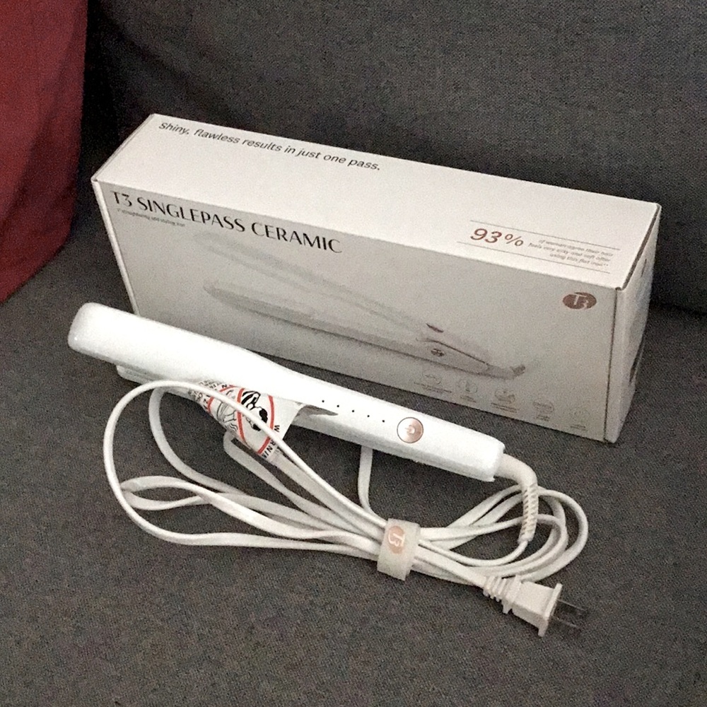 T3 Singlepass Ceramic 1” hair straightener